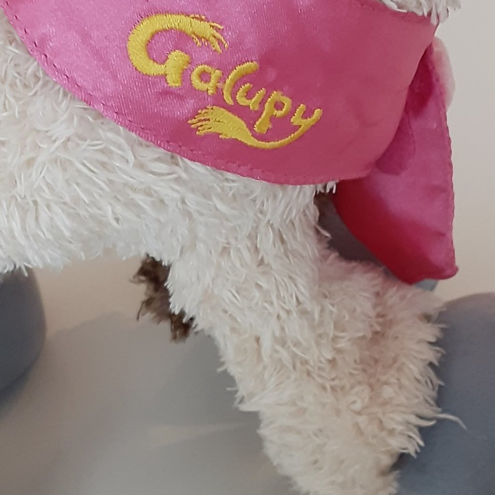 Diddl Galupy Horse Plush, Depesche Germany, crown, pink ribbon, 14" -RARE - Picture 2 of 11